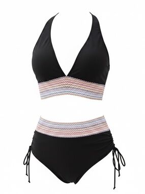Blooming Jelly High Waisted Bikini Set – Viral TikTok – Tummy Control – Size Lar